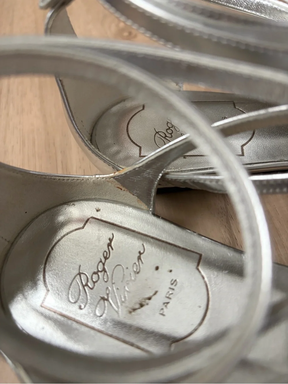 Roger Vivier Silver Sandals